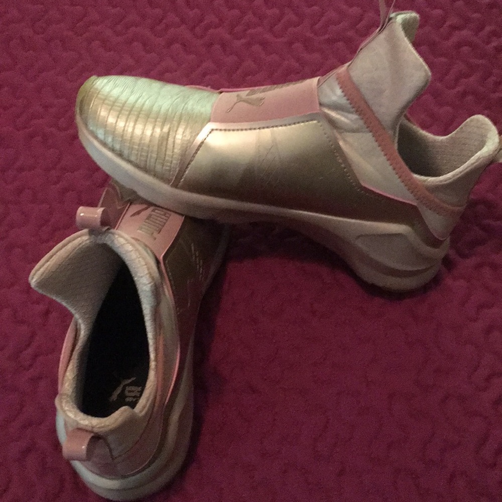 Puma rose gold shoes